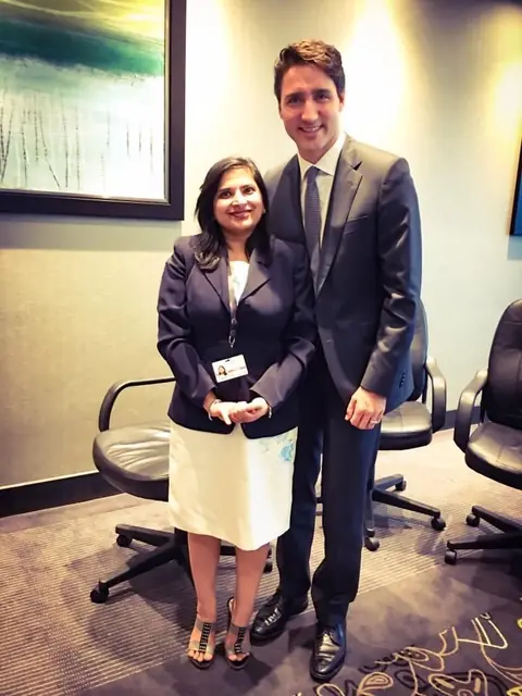 Swati with Prime Minister Justin Trudeau